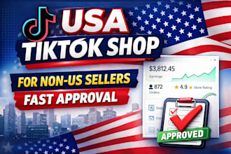 create USA tiktok shop setup USA tiktok shop USA tiktok account for non resident