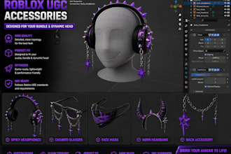 design roblox ugc accessories for bundle and dynamic head