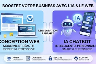 votre site web professionnel et un chatbot ia intelligent