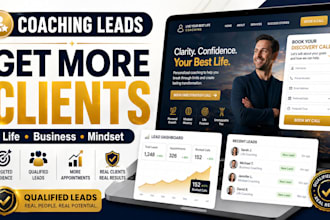 generate life coach leads, business coach or mindset coaching leads