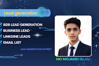 provide b2b lead generation email list building data scraper