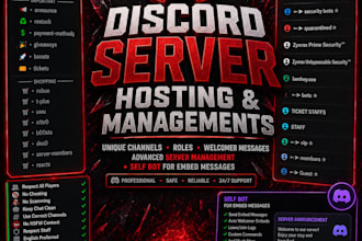 design a complete discord server with bots roles automation