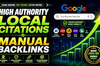 boost your local SEO with citations and manual backlinks