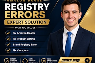 fix amazon brand registry issues, restore account health and fix listings errors
