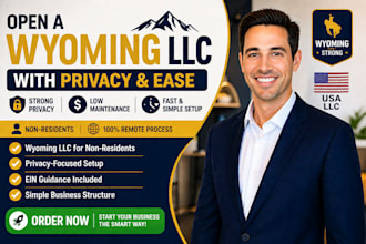 register wyoming llc for non US residents with privacy and fast setup