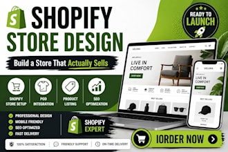 do shopify store setup, shopify pod, shopify product listing, shopify SEO