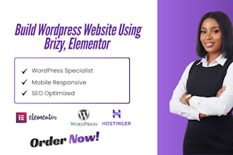 build wordpress website with brizy, elementor, divi, and cornerstone