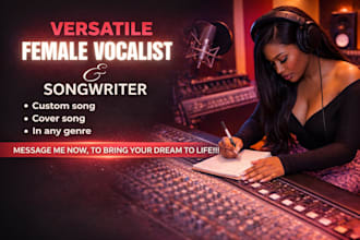 be your female gospel singer, choir singer vocalist songwriter