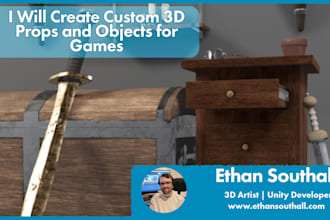 create custom 3d props and objects for games