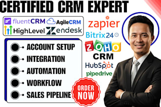 do bitrix24 ghl housecall pro zendesk hubspot agile copper fluent crm automation