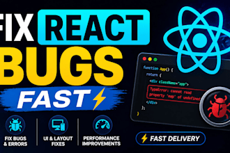 fix your react bugs and frontend issues quickly