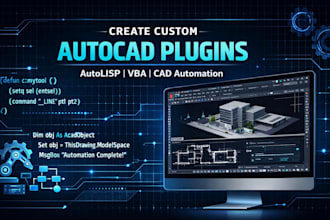 create custom autocad plugins using autolisp or vba