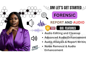 enhance forensic audio recordings for investigations and evidence