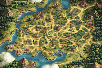 make you an amazing fantasy, rpg, dnd or dungeon battle map