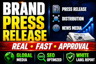 brand press release distribution and press release writing global media