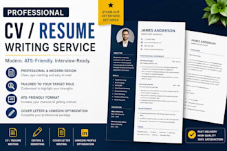create a proffessional CV or resume that get you hired