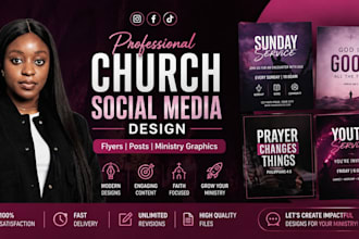 design church social media flyer, ministry graphics, church post design