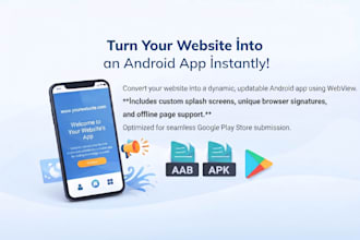 build a play store ready webview app from your website