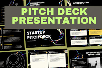design professional investor pitch deck redesign funding pitch deck presentation