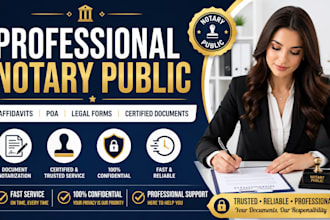 provide professional notary public services