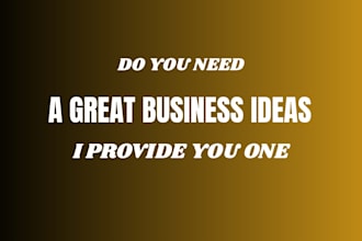 tell you about business ideas