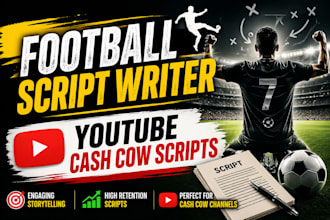 write soccer football documentary on youtube script for cash cow sports