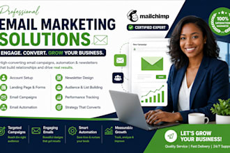 create email marketing campaigns , set up email automation
