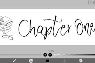 create wattpad cover using calligraphy