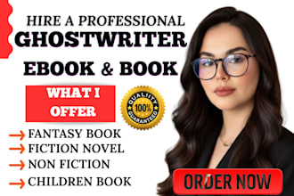 be a nonfiction ebook writer, book ghostwriter, ebook ghostwriter, and suspense