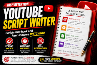 create a professional youtube script for your channel growth