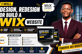 design, redesign, or build a professional wix website