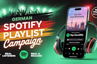 do german music promotion on spotify playlist organically for your song, album
