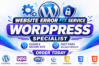 troubleshoot and fix any wordpress website errors