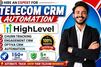 setup telecom crm churn tracking automation engagement optiva CRM gohighlevel