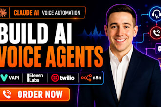build claude ai voice agent vapi elevenlabs twilio n8n zapier make automation