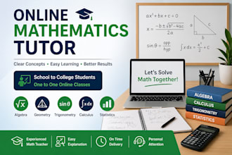 teach mathematics online for students up to graduation