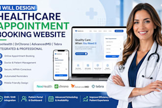 design nexhealth drchrono advancedmd tebra hospital appointment booking website