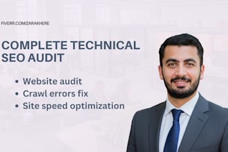 do a complete technical SEO audit and fix crawl errors for your website