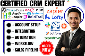 setup boldtrail idx gohighlevel lofty monday crm shopify pipedrive ai automation
