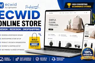 design ecwid online store ecwid website design redesign ecwid dropshipping
