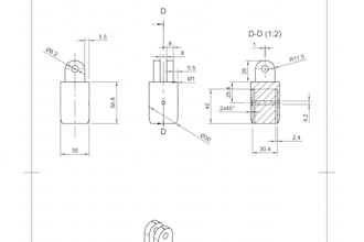 create technical drawings for mechanical parts