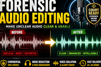 forensic audio enhancement audio cleanup noise reduction audio restoration