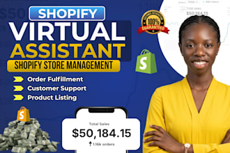 be shopify virtual assistant for data entry and shopify va store manager expert