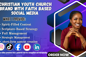 be your christian youth church brand with faith based social media management
