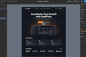 design modern website UI UX in figma
