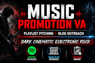 pitch your music to spotify playlists, music blogs, and playlist pitching,