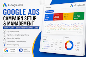 setup and manage high converting google ads ppc campaign expert