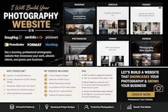 set up smugmug zenfolio pixieset photoshelter format viewbug website builder