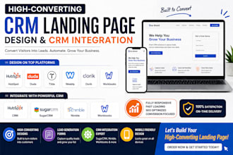 design hubspot weebly tilda duda dorik sugarcrm nimble sitey CRM landing page