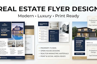 design real estate flyer property flyer brochure and realtor marketing materials